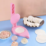 Maxbell Dumpling Wrapper Presser Kitchen Gadgets Multifunctional for Baking Pastry Pink