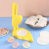 Maxbell Dumpling Wrapper Presser Kitchen Gadgets Multifunctional for Baking Pastry Yellow