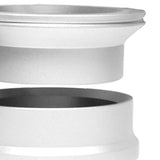 Maxbell Aluminum Alloy Coffee Dosing Cup for 54mm Portafilter Dosing Funnel Accs Argent