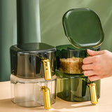 Maxbell Spice Storage Container Kitchen Storage Tool Clear for Dining Room Kitchen Green