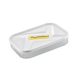 Maxbell Food Storage Box Refrigerator Dumplings Organizer Easily Clean Stackable white