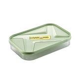 Maxbell Food Storage Box Refrigerator Dumplings Organizer Easily Clean Stackable green