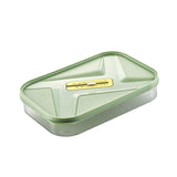Maxbell Food Storage Box Refrigerator Dumplings Organizer Easily Clean Stackable green