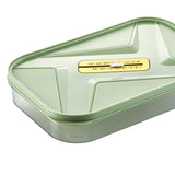 Maxbell Food Storage Box Refrigerator Dumplings Organizer Easily Clean Stackable green
