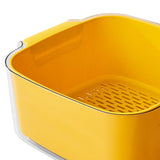 Maxbell Kitchen Colander Strainer Bowl Set Kitchen Colander Washing Filter Strainer Yellow