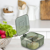 Maxbell Seasoning Box Condiment Canisters Condiment Jar Spice Pots for Kitchen Home Green