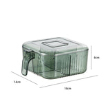 Maxbell Seasoning Box Condiment Canisters Condiment Jar Spice Pots for Kitchen Home Green