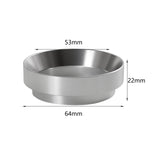 Maxbell Coffee Dosing Rings Dosing Funnel Coffeeware for Espresso Brewing Argent 53mm