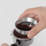 Maxbell Coffee Dosing Rings Dosing Funnel Coffeeware for Espresso Brewing Argent 53mm