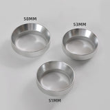 Maxbell Coffee Dosing Rings Dosing Funnel Coffeeware for Espresso Brewing Argent 53mm