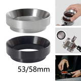 Maxbell Coffee Dosing Rings Dosing Funnel Coffeeware for Espresso Brewing Argent 53mm