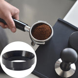 Maxbell Coffee Dosing Rings Dosing Funnel Coffeeware for Espresso Brewing Black 58mm