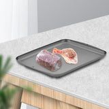 Maxbell 2 in 1 Defrosting Tray with Handle Heavy Duty for Thawing Food Frozen Meat Gray