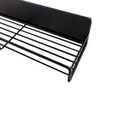 Maxbell Wall Mounted Cabinet Shelf Pounch Free Iron Organizer for Shower Hotel Bar L