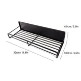 Maxbell Wall Mounted Cabinet Shelf Pounch Free Iron Organizer for Shower Hotel Bar L
