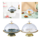 Maxbell European Style Ceramic Cake Stand Fruit Rack Serving Tray for Snack  Green
