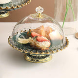 Maxbell European Style Ceramic Cake Stand Fruit Rack Serving Tray for Snack  Green