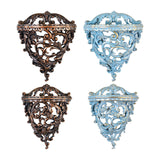 Maxbell Retro Wall Floating Shelf Resin Decorative for Hallway Living Room Home Bronze S