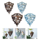 Maxbell Retro Wall Floating Shelf Resin Decorative for Hallway Living Room Home Bronze S