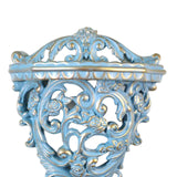 Maxbell Retro Wall Floating Shelf Resin Decorative for Hallway Living Room Home Blue S
