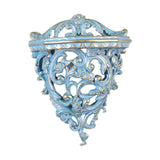 Maxbell Retro Wall Floating Shelf Resin Decorative for Hallway Living Room Home Blue S