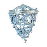 Maxbell Retro Wall Floating Shelf Resin Decorative for Hallway Living Room Home Blue S