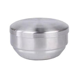 Maxbell Metal Bowl with Lid 304 Stainless Steel Bowl for Salad Appetizer Cereal 12.5cm Argent