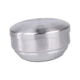 Maxbell Metal Bowl with Lid 304 Stainless Steel Bowl for Salad Appetizer Cereal 12.5cm Argent