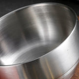 Maxbell Metal Bowl with Lid 304 Stainless Steel Bowl for Salad Appetizer Cereal 13.5cm Argent