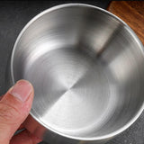 Maxbell Metal Bowl with Lid 304 Stainless Steel Bowl for Salad Appetizer Cereal 13.5cm Argent