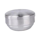 Maxbell Metal Bowl with Lid 304 Stainless Steel Bowl for Salad Appetizer Cereal 13.5cm Argent