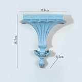 Maxbell Wall Mounted Shelf Ornate Shelves Wall Art Decoration for Entryway Decor Blue
