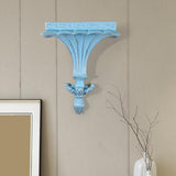 Maxbell Wall Mounted Shelf Ornate Shelves Wall Art Decoration for Entryway Decor Blue