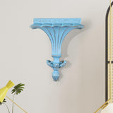 Maxbell Wall Mounted Shelf Ornate Shelves Wall Art Decoration for Entryway Decor Blue