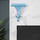 Maxbell Wall Mounted Shelf Ornate Shelves Wall Art Decoration for Entryway Decor Blue