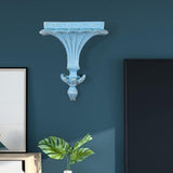 Maxbell Wall Mounted Shelf Ornate Shelves Wall Art Decoration for Entryway Decor Blue
