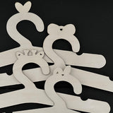 Maxbell 4Pcs Baby Clothes Hanger Wooden Clothes Rack Accessories for Nursery Kids