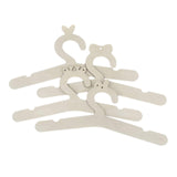 Maxbell 4Pcs Baby Clothes Hanger Wooden Clothes Rack Accessories for Nursery Kids