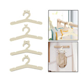 Maxbell 4Pcs Baby Clothes Hanger Wooden Clothes Rack Accessories for Nursery Kids