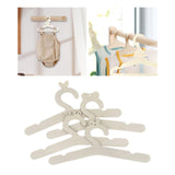 Maxbell 4Pcs Baby Clothes Hanger Wooden Clothes Rack Accessories for Nursery Kids