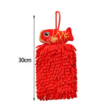 Maxbell Cute Animal Hand Towels Fast Drying Resuable Towel for Kitchen Bathroom Fish