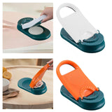 Maxbell Manual Dumpling Wrapper Presser Dumpling Maker 2 in 1 for Baking Pancakes orange