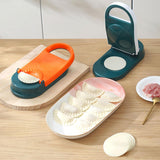 Maxbell Manual Dumpling Wrapper Presser Dumpling Maker 2 in 1 for Baking Pancakes orange