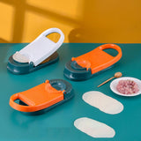 Maxbell Manual Dumpling Wrapper Presser Dumpling Maker 2 in 1 for Baking Pancakes orange