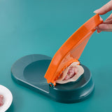Maxbell Manual Dumpling Wrapper Presser Dumpling Maker 2 in 1 for Baking Pancakes orange