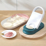 Maxbell Manual Dumpling Wrapper Presser Dumpling Maker 2 in 1 for Baking Pancakes white