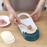 Maxbell Manual Dumpling Wrapper Presser Dumpling Maker 2 in 1 for Baking Pancakes white