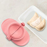 Maxbell Dumpling Press Machine Dumpling Wrapper Maker for Kitchen Baking Large and Pink