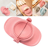 Maxbell Dumpling Press Machine Dumpling Wrapper Maker for Kitchen Baking Large and Pink