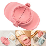 Maxbell Dumpling Press Machine Dumpling Wrapper Maker for Kitchen Baking Large and Pink